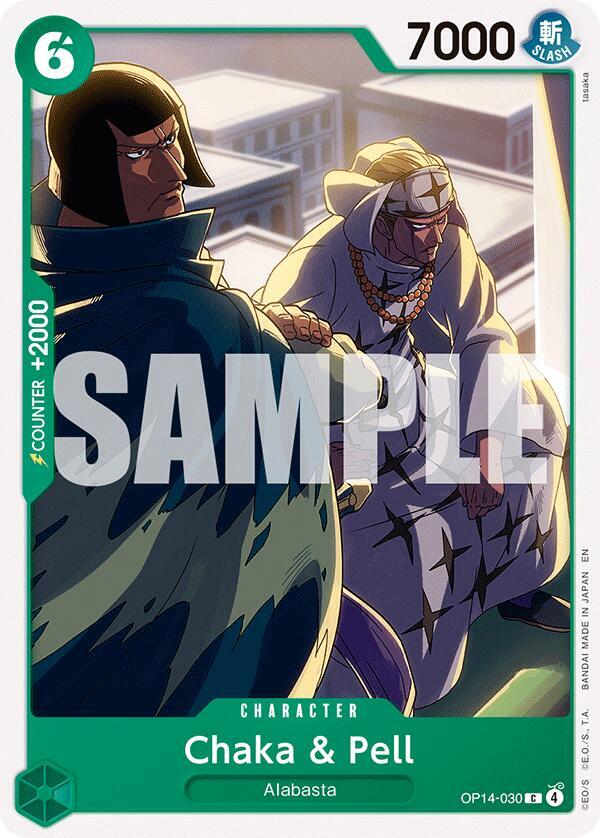 Chaka & Pell (OP14-030) - The Azure Sea's Seven (Common) [OP14-030] — one-piece card