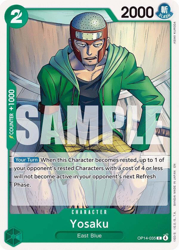 Yosaku (OP14-035) - The Azure Sea's Seven (Common) [OP14-035] — one-piece card Main image