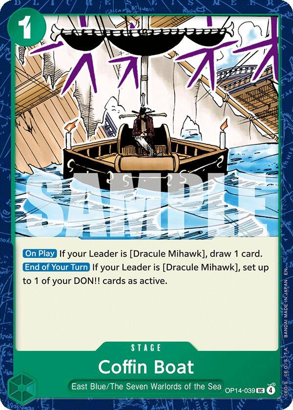 Coffin Boat (OP14-039) - The Azure Sea's Seven (Uncommon) [OP14-039] — one-piece card