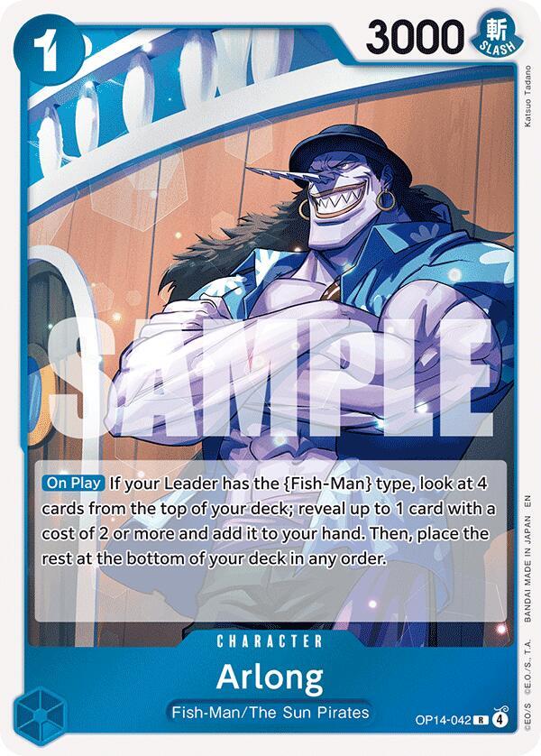 Arlong (OP14-042) (V.1) - The Azure Sea's Seven (Rare) [OP14-042] — one-piece card Image principale du produit