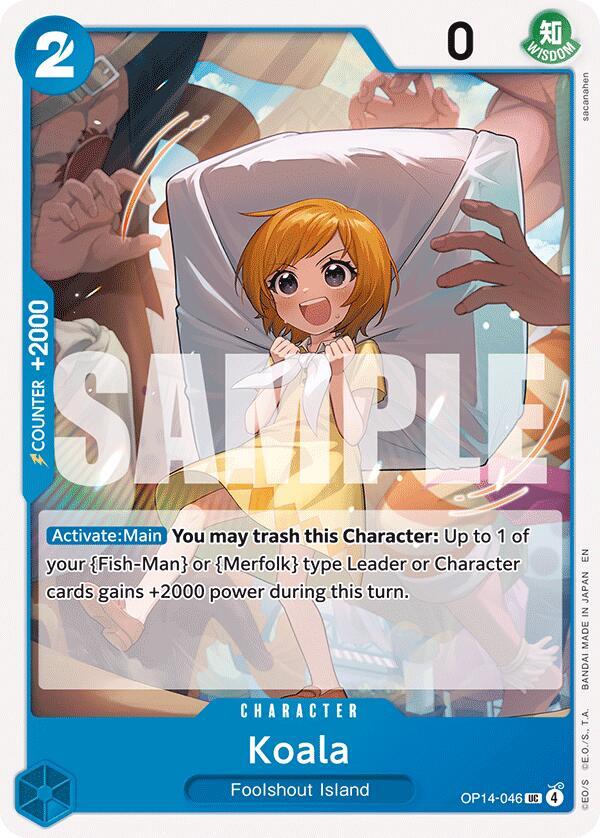 Koala (OP14-046) - The Azure Sea's Seven (Uncommon) [OP14-046] — one-piece card Immagine principale del prodotto