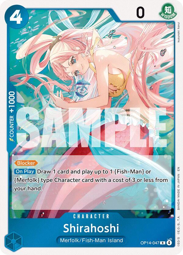 Shirahoshi (OP14-047) - The Azure Sea's Seven (Rare) [OP14-047] — one-piece card