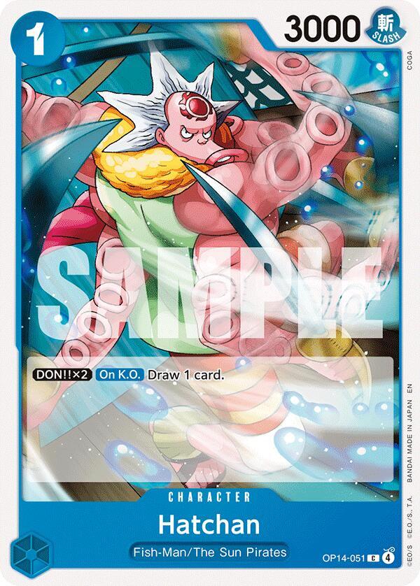 Hatchan (OP14-051) - The Azure Sea's Seven (Common) [OP14-051] — one-piece card
