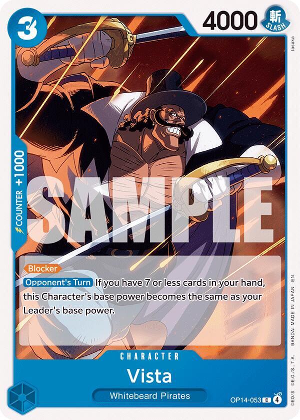 Vista (OP14-053) - The Azure Sea's Seven (Common) [OP14-053] — one-piece card