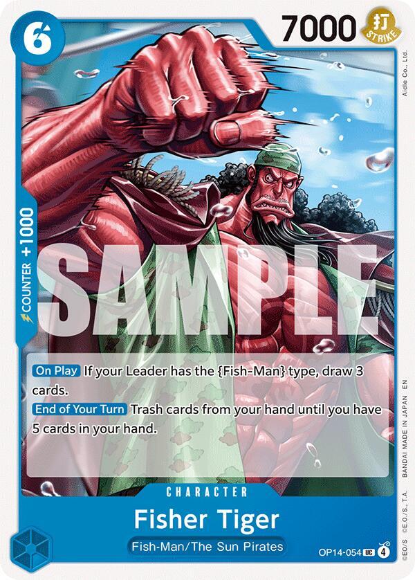 Fisher Tiger (OP14-054) - The Azure Sea's Seven (Uncommon) [OP14-054] — one-piece card