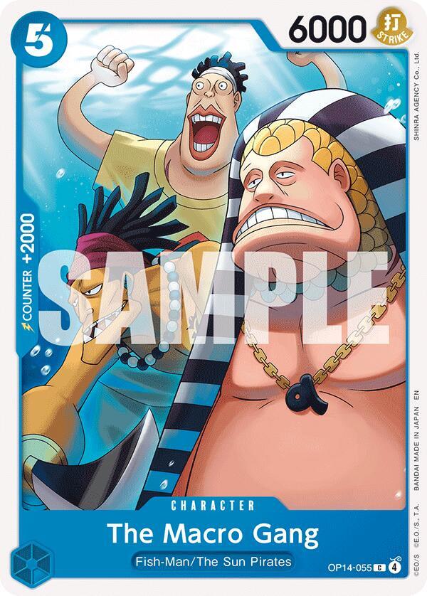 The Macro Gang (OP14-055) - The Azure Sea's Seven (Common) [OP14-055] — one-piece card