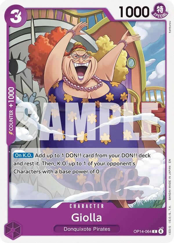 Giolla (OP14-064) - The Azure Sea's Seven (Common) [OP14-064] — one-piece card Hoofdafbeelding