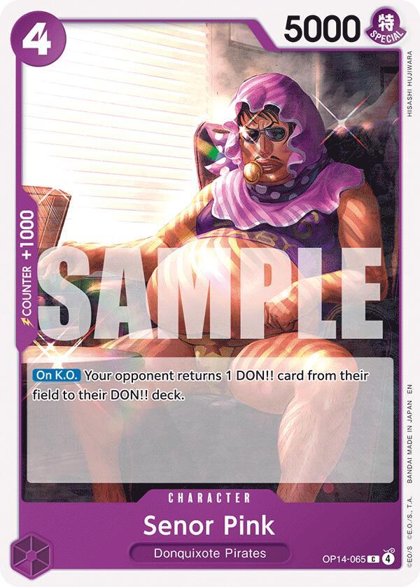 Senor Pink (OP14-065) - The Azure Sea's Seven (Common) [OP14-065] — one-piece card