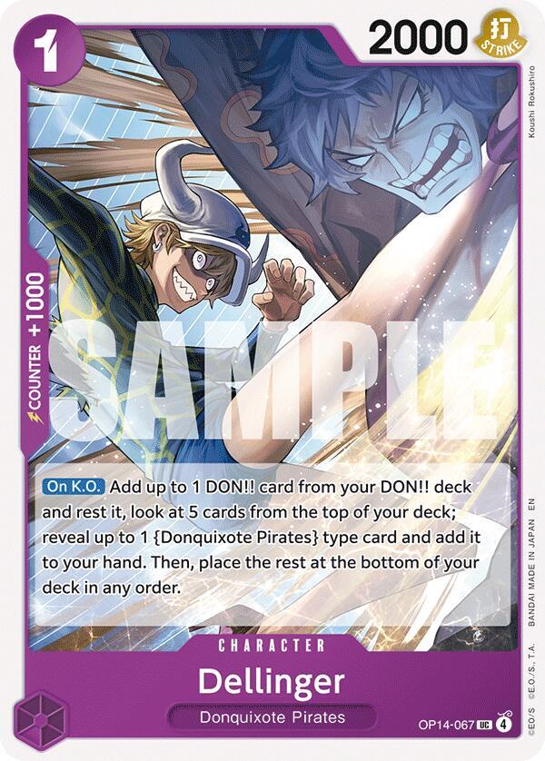Dellinger (OP14-067) - The Azure Sea's Seven (Uncommon) [OP14-067] — one-piece card