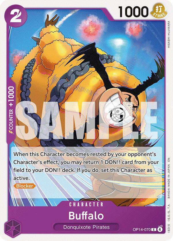 Buffalo (OP14-070) - The Azure Sea's Seven (Common) [OP14-070] — one-piece card