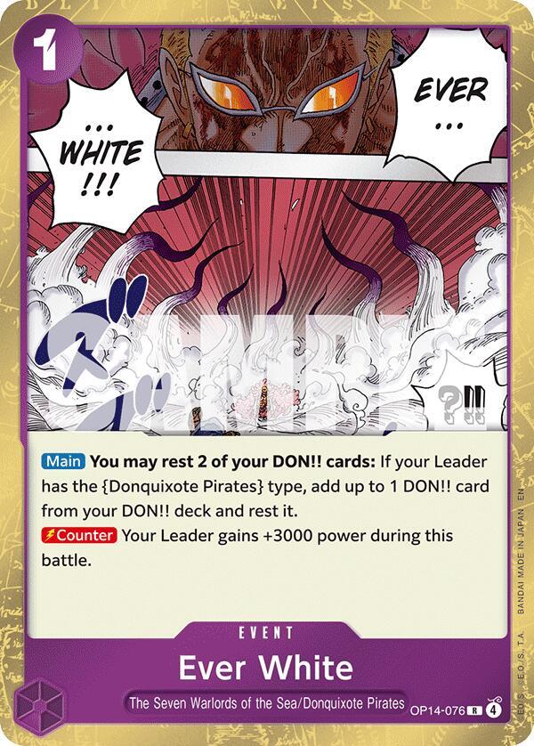 Ever White (OP14-076) - The Azure Sea's Seven (Rare) [OP14-076] — one-piece card