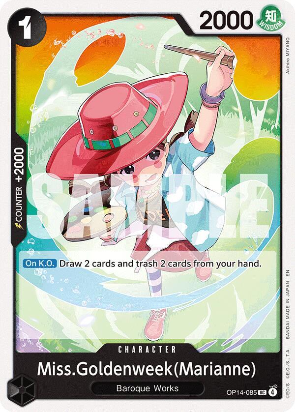 Miss.Goldenweek(Marianne) (OP14-085) - The Azure Sea's Seven (Uncommon) [OP14-085] — one-piece card