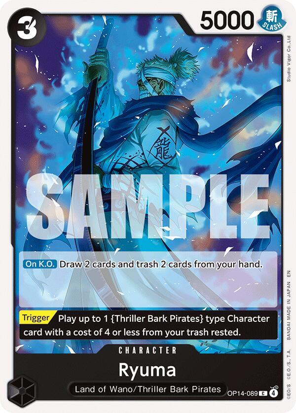 Ryuma (OP14-089) - The Azure Sea's Seven (Common) [OP14-089] — one-piece card Main image