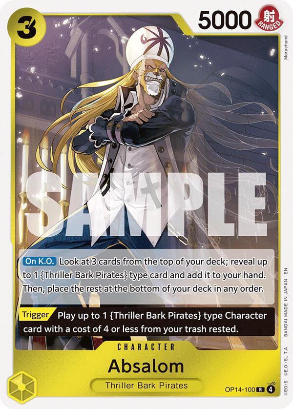 Absalom (OP14-100) - The Azure Sea's Seven (Rare) [OP14-100] — one-piece card