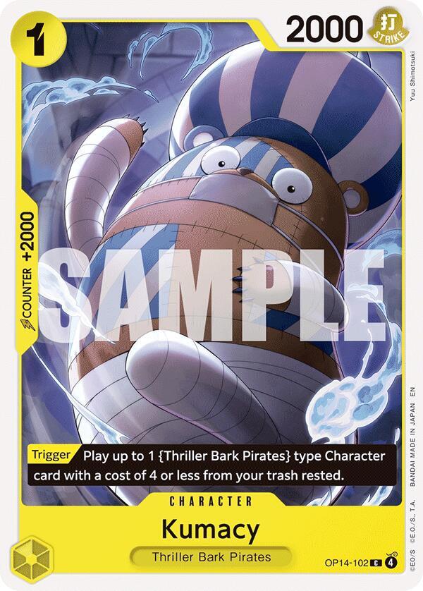 Kumacy (OP14-102) - The Azure Sea's Seven (Common) [OP14-102] — one-piece card