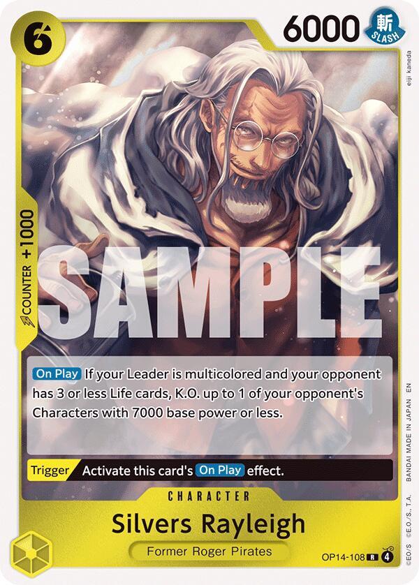 Silvers Rayleigh (OP14-108) - The Azure Sea's Seven (Rare) [OP14-108] — one-piece card