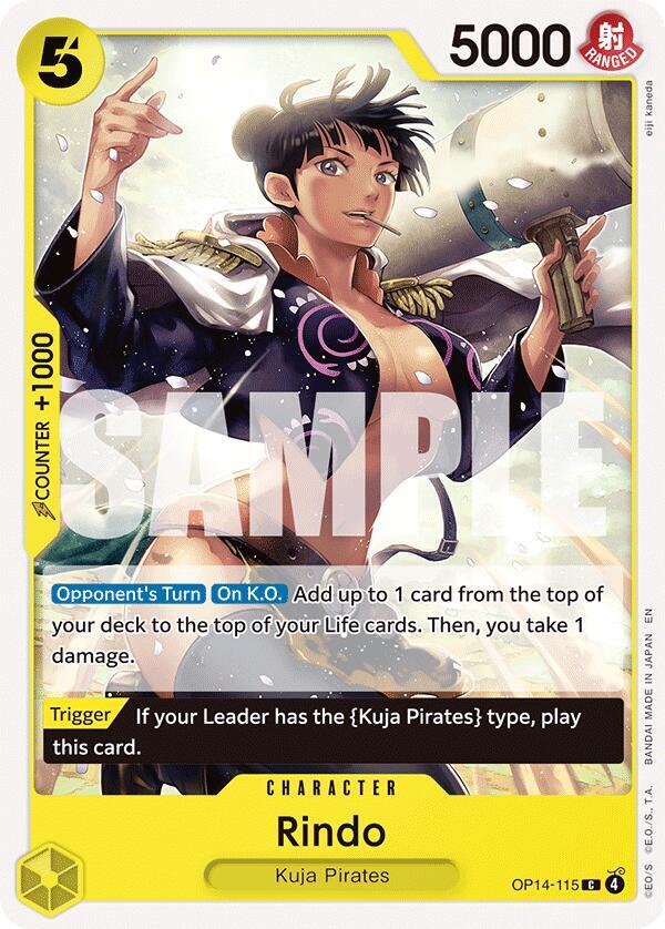 Rindo (OP14-115) - The Azure Sea's Seven (Common) [OP14-115] — one-piece card