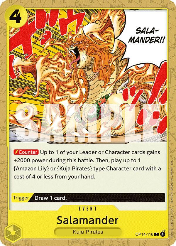 Salamander (OP14-116) - The Azure Sea's Seven (Common) [OP14-116] — one-piece card
