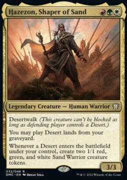 Hazezon, Shaper of Sand - Commander: Dominaria United (Rare) [DMC-32] Hover Image