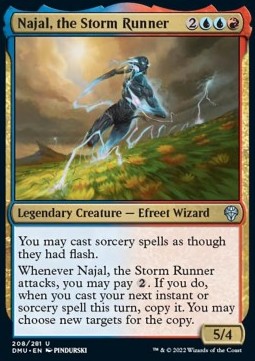 Najal, the Storm Runner - Dominaria United (Uncommon) [DMU-208] Hoofdafbeelding