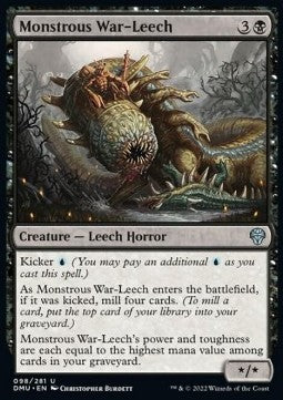 Monstrous War-Leech - Dominaria United (Uncommon) [DMU-98] Hoofdafbeelding