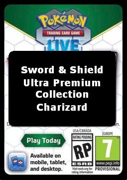 Live Code Card (Sword & Shield Ultra-Premium Collection - Charizard) - Pokémon Products (Online Code Card) Imagen principal del producto