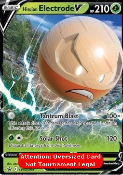 Hisuian Electrode V - SWSH Black Star Promos (Oversized) [SWSH-294]