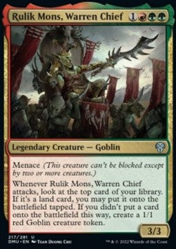 Rulik Mons, Warren Chief - Dominaria United (Uncommon) [DMU-217] Imagen principal del producto