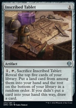 Inscribed Tablet - Dominaria United (Uncommon) [DMU-232] Imagen principal del producto