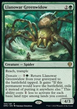 Llanowar Greenwidow - Dominaria United (Rare) [DMU-169] Hoofdafbeelding