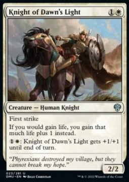Knight of Dawn's Light - Dominaria United (Uncommon) [DMU-23] Hover Image