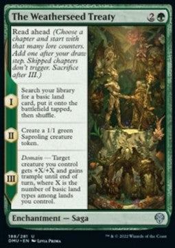 The Weatherseed Treaty - Dominaria United (Uncommon) [DMU-188] Imagen principal del producto