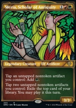 Meria, Scholar of Antiquity (V.1) - Dominaria United: Extras (Rare) [XDMU-305] Hauptbild