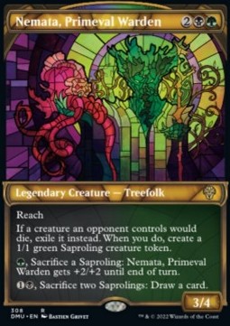 Nemata, Primeval Warden (V.1) - Dominaria United: Extras (Rare) [XDMU-308] Hover Image