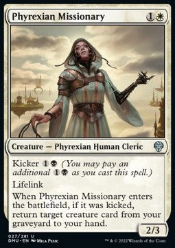 Phyrexian Missionary - Dominaria United (Uncommon) [DMU-27] Imagen principal del producto