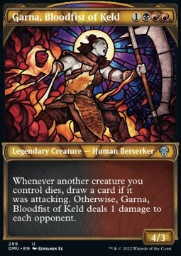 Garna, Bloodfist of Keld (V.1) - Dominaria United: Extras (Uncommon) [XDMU-299] Hauptbild