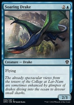 Soaring Drake - Dominaria United (Common) [DMU-66] Hover Image
