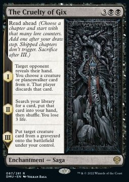 The Cruelty of Gix - Dominaria United (Rare) [DMU-87] Imagen principal del producto