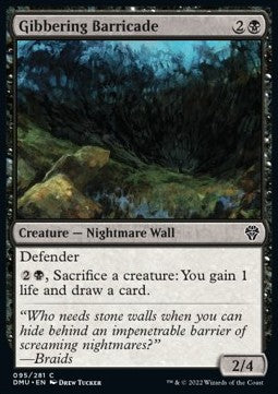 Gibbering Barricade - Dominaria United (Common) [DMU-95] Imagen principal del producto