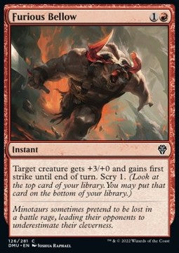Furious Bellow - Dominaria United (Common) [DMU-126] Hover Image