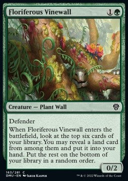 Floriferous Vinewall - Dominaria United (Common) [DMU-163] Hover Image