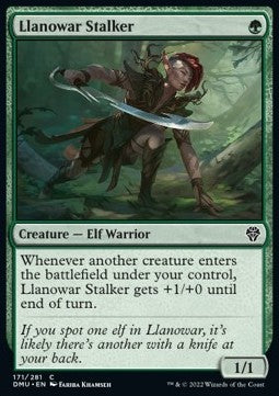 Llanowar Stalker - Dominaria United (Common) [DMU-171] Hover Image