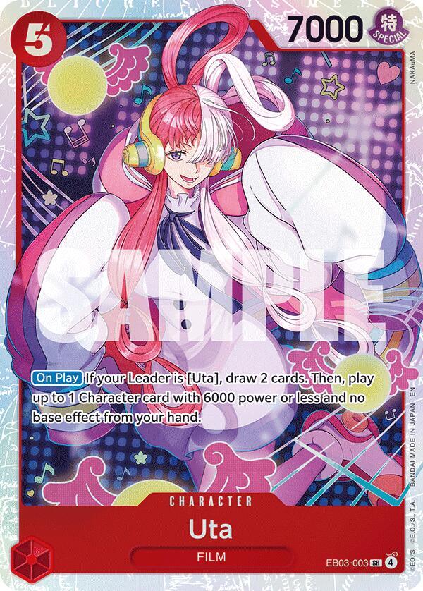Uta (EB03-003) (V.1) - Heroines Edition (Super Rare) [EB03-003] — one-piece card