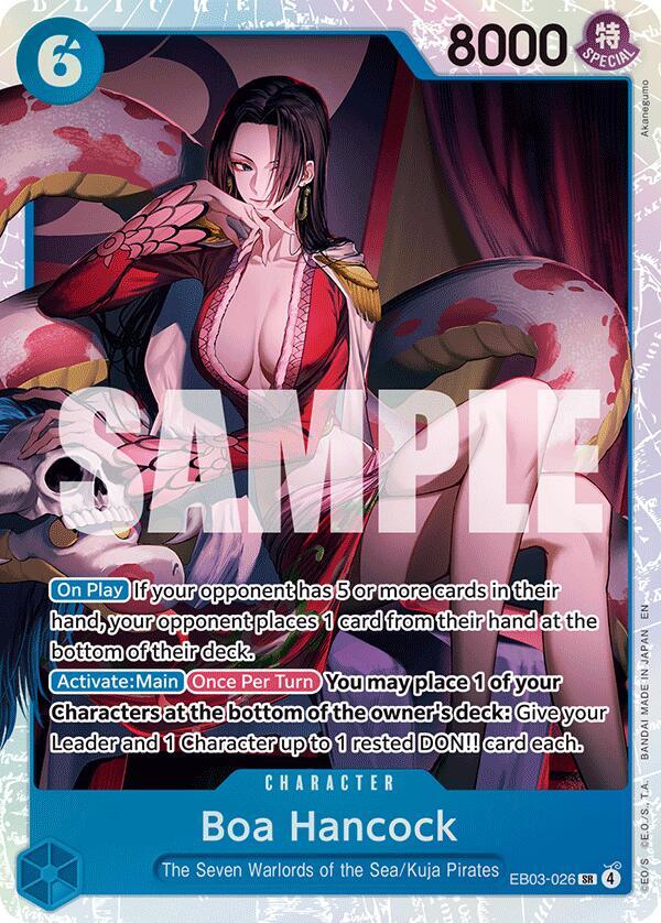 Boa Hancock (EB03-026) (V.1) - Heroines Edition (Super Rare) [EB03-EB03-026] — one-piece card Immagine principale del prodotto