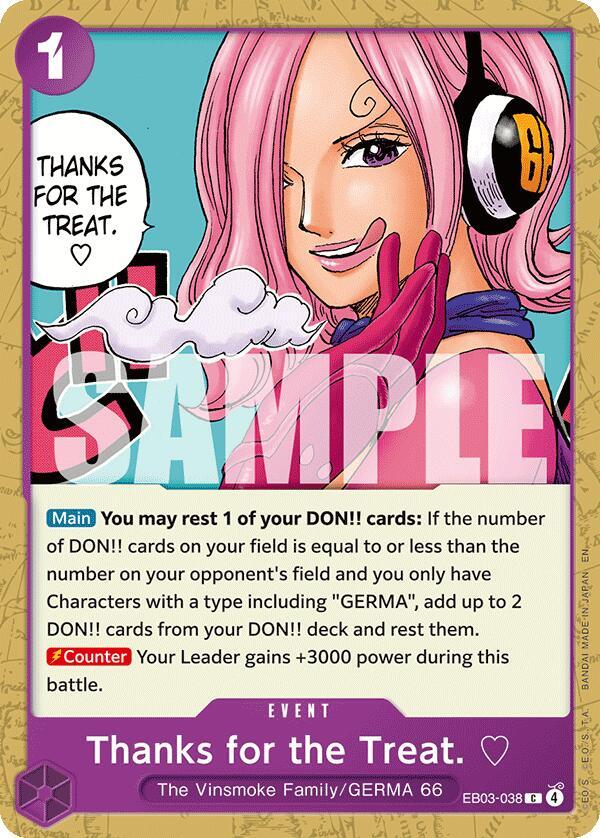 Thanks for the Treat.  (EB03-038) (V.1) - Heroines Edition (Common) [EB03-038] — one-piece card Immagine principale del prodotto