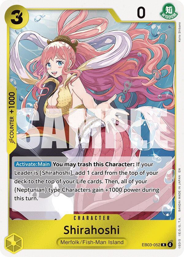 Shirahoshi (EB03-052) (V.1) - Heroines Edition (Rare) [EB03-052] — one-piece card Imagen principal del producto
