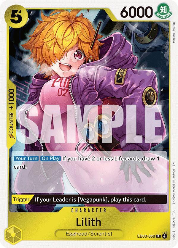 Lilith (EB03-058) (V.1) - Heroines Edition (Rare) [EB03-058] — one-piece card Immagine principale del prodotto