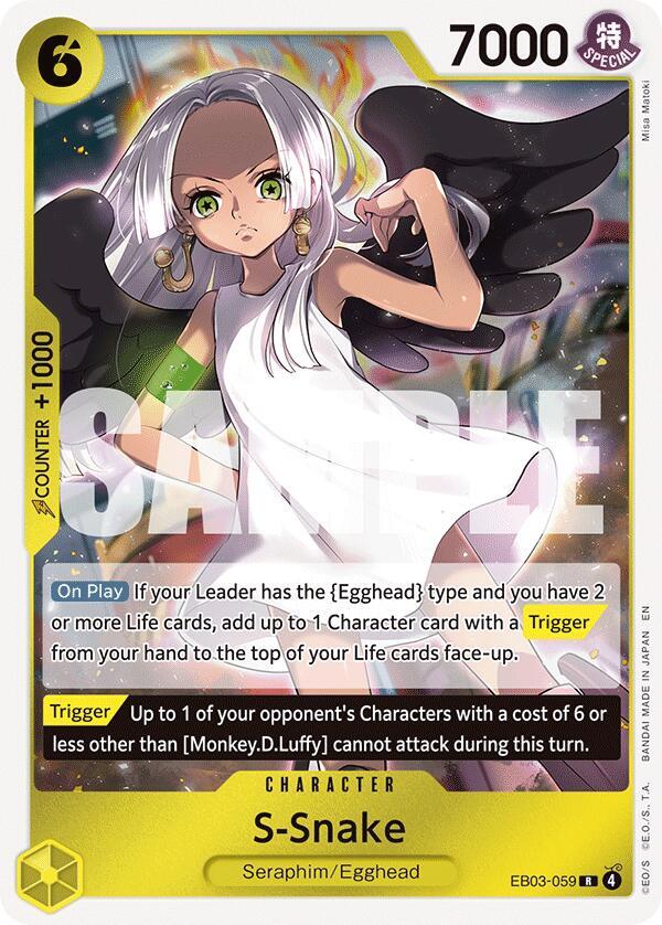 S-Snake (EB03-059) (V.1) - Heroines Edition (Rare) [EB03-059] — one-piece card Imagen principal del producto