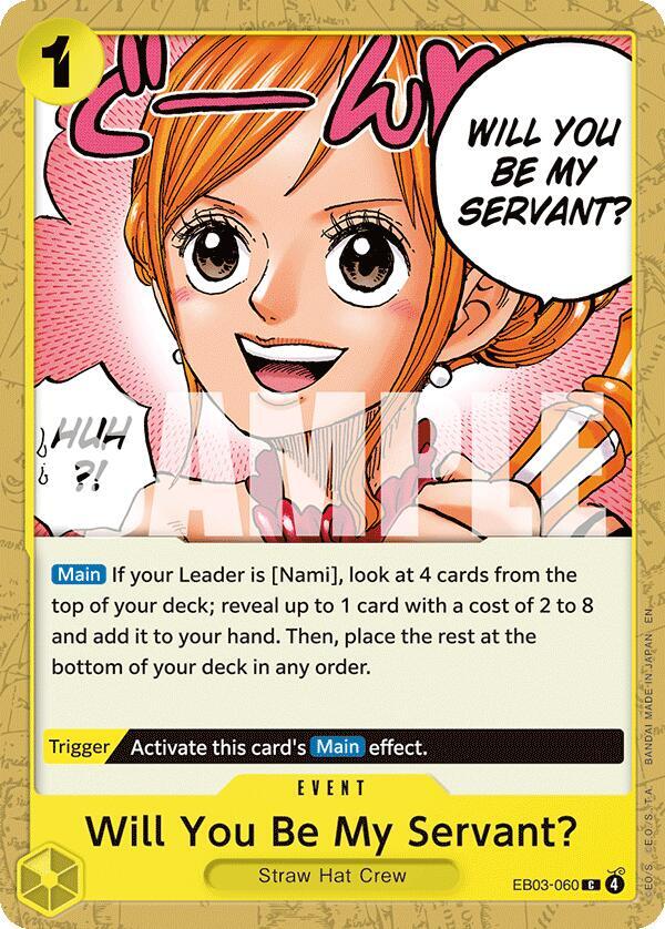 Will You Be My Servant? (EB03-060) (V.1) - Heroines Edition (Common) [EB03-060] — one-piece card
