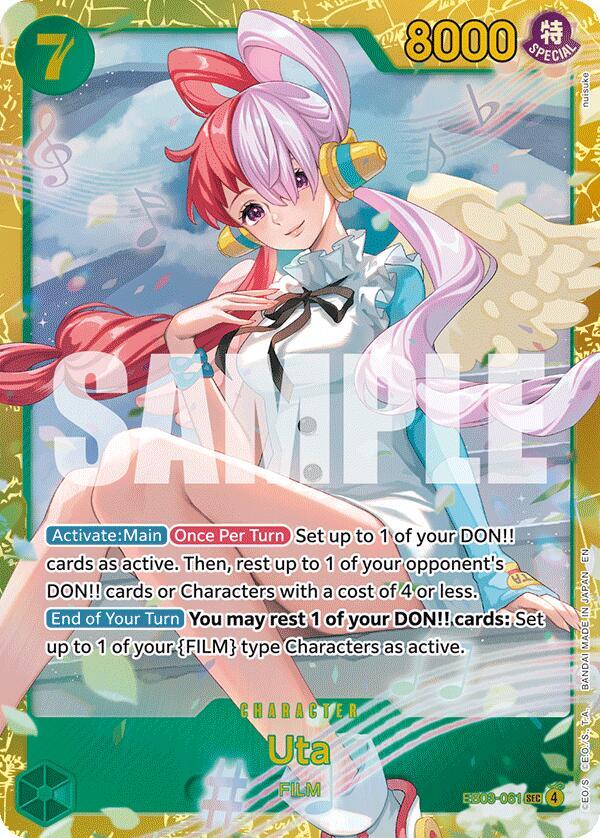 Uta (EB03-061) (V.1) - Heroines Edition (Secret Rare) [EB03-061] — one-piece card Immagine principale del prodotto